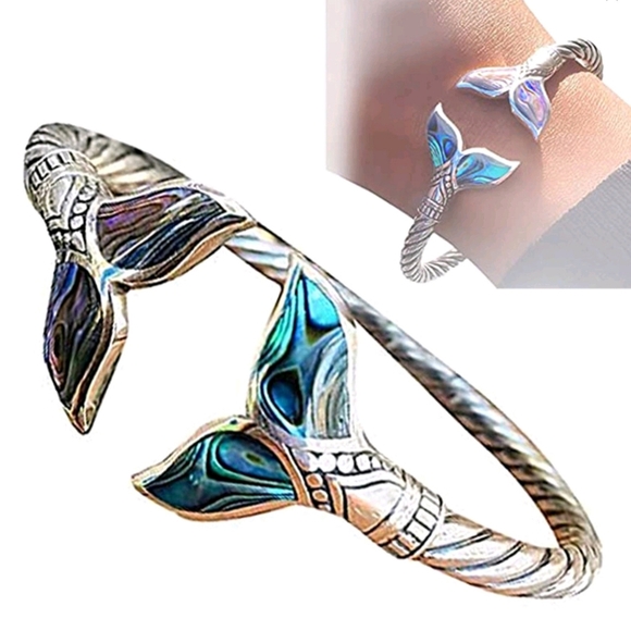 Only 1 Left New Abalone Shell In Lay Bangle Bracelet - Picture 3 of 6